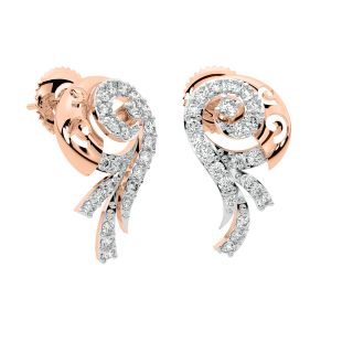 Felix Round Diamond Stud Earrings